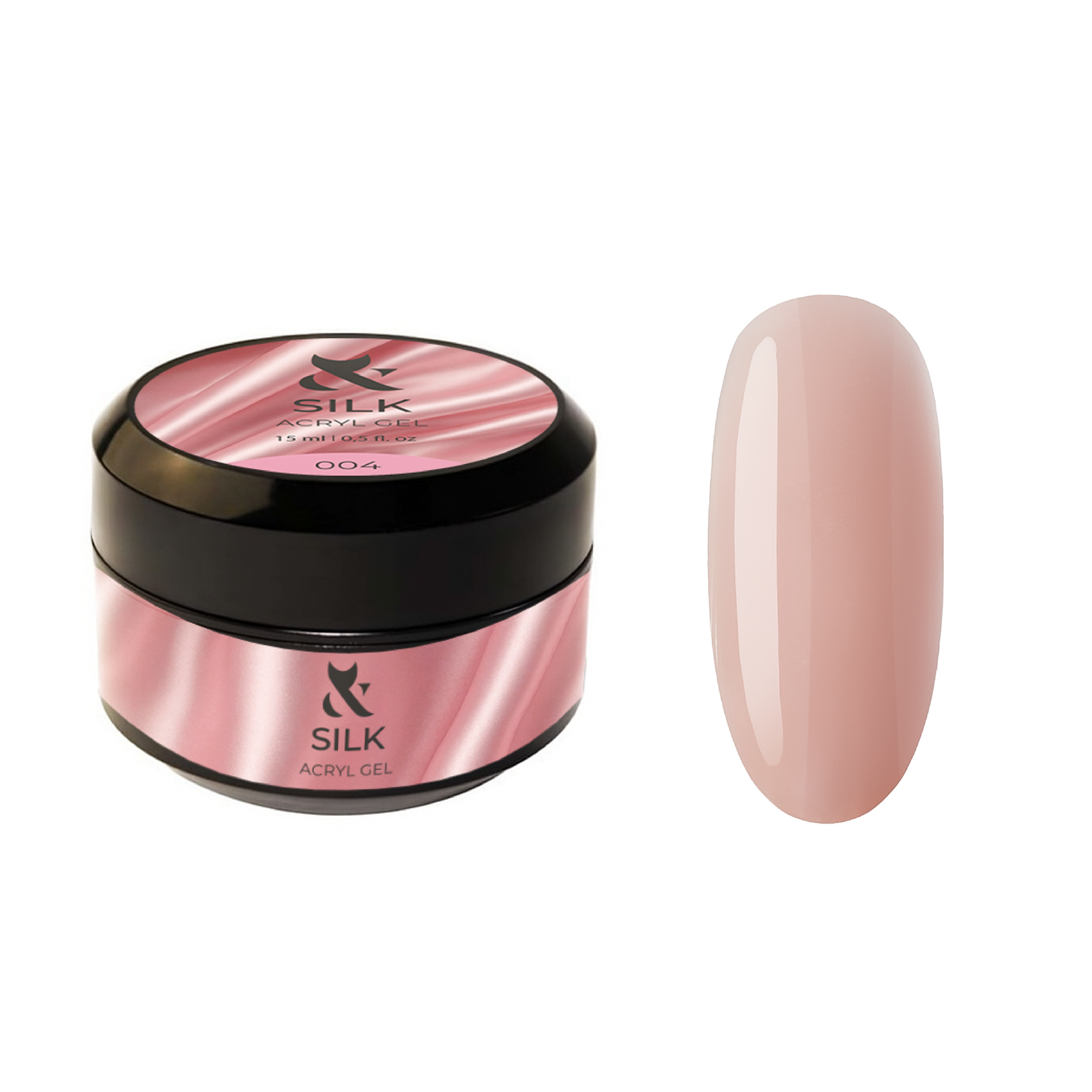 F.O.X Acryl Gel Silk 004 Brązowy Akrylożel do Paznokci 15 ml