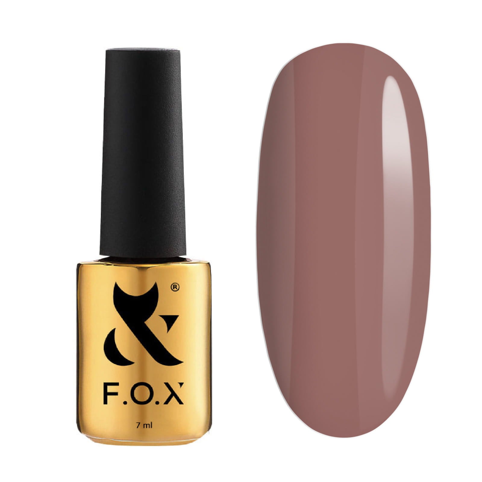 F.O.X Lakier Hybrydowy 7 ml - Mocha Mousse 106 Neutralny Brąz z Szarością