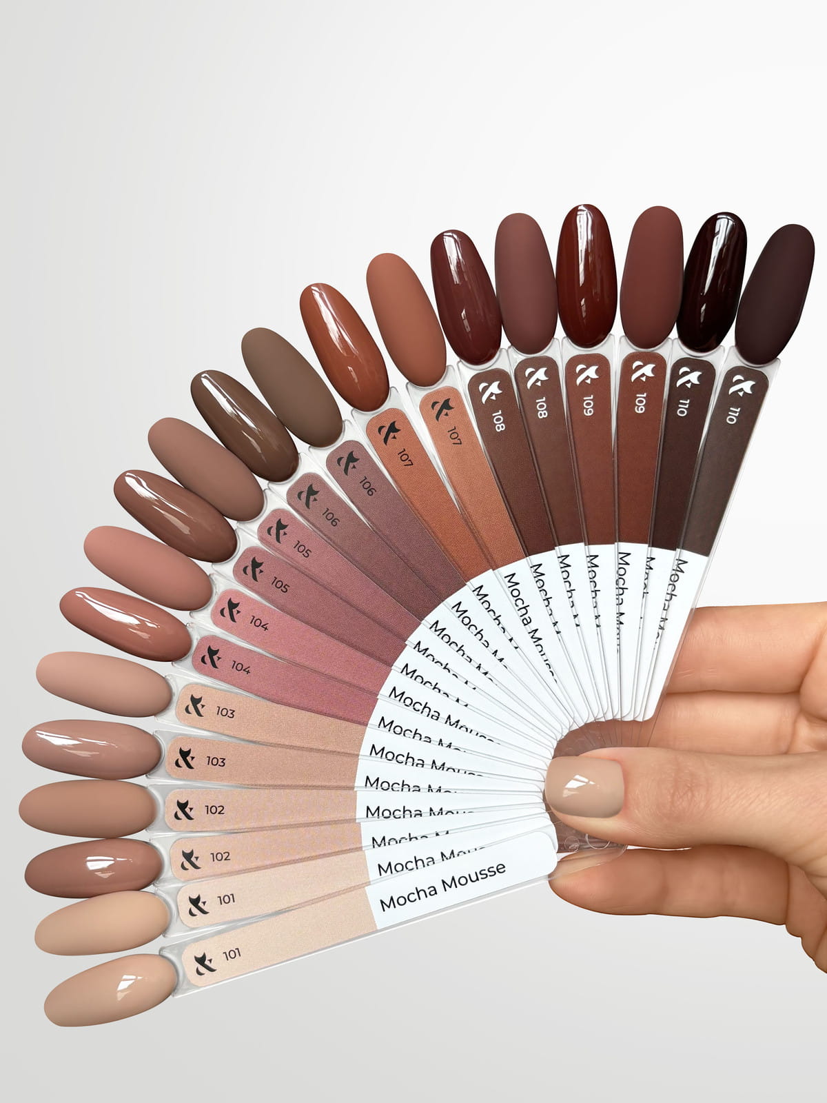 F.O.X Lakier Hybrydowy 7 ml - Mocha Mousse 108 Klasyczny Czekoladowy Brąz