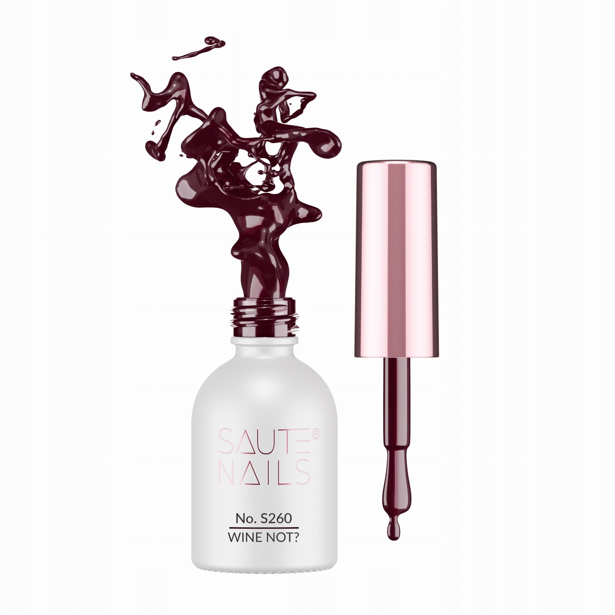 Saute Nails S260 Wine Not Bordowy lakier hybrydowy
