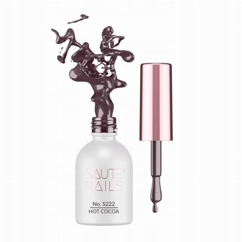 Saute Nails S222 Hot Cocoa Lakier Hybrydowy Brązowy 8 ml