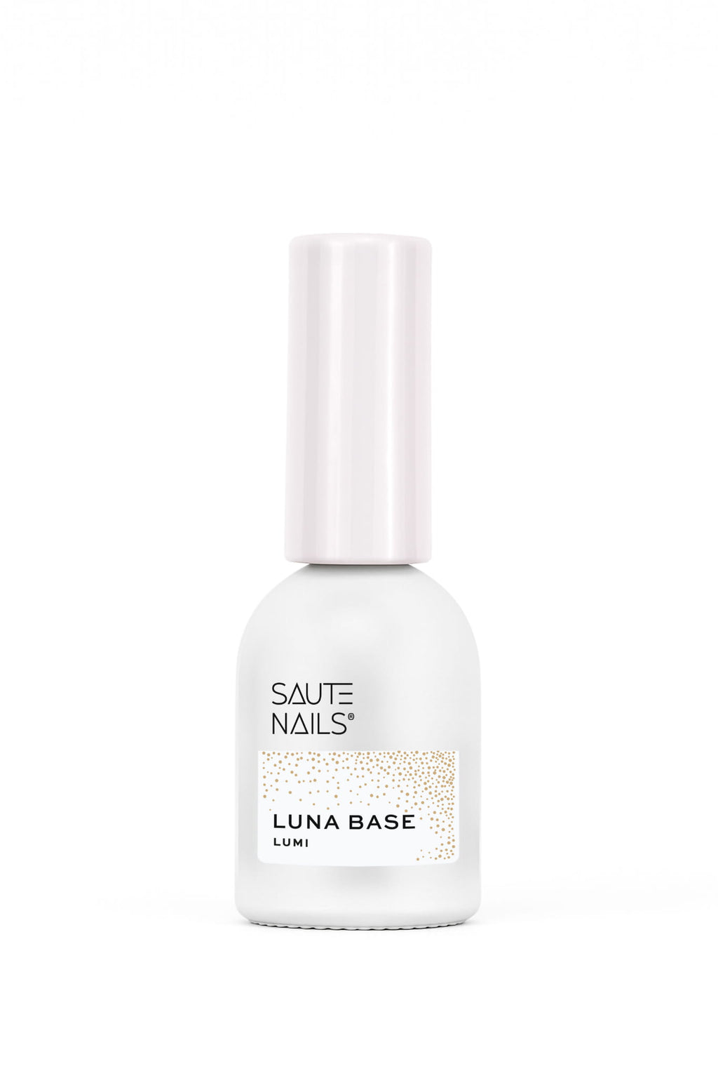 Saute Nails Luna Base Lumi – mleczna baza hybrydowa z drobinką 8 ml