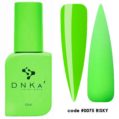 DNKa Rubber Base French Cover 12ml #0075 Riski - Baza Hybrydowa Kamuflująca