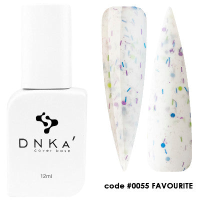 DNKa Rubber Base French Cover 12ml #0055 Favourite baza hybrydowa