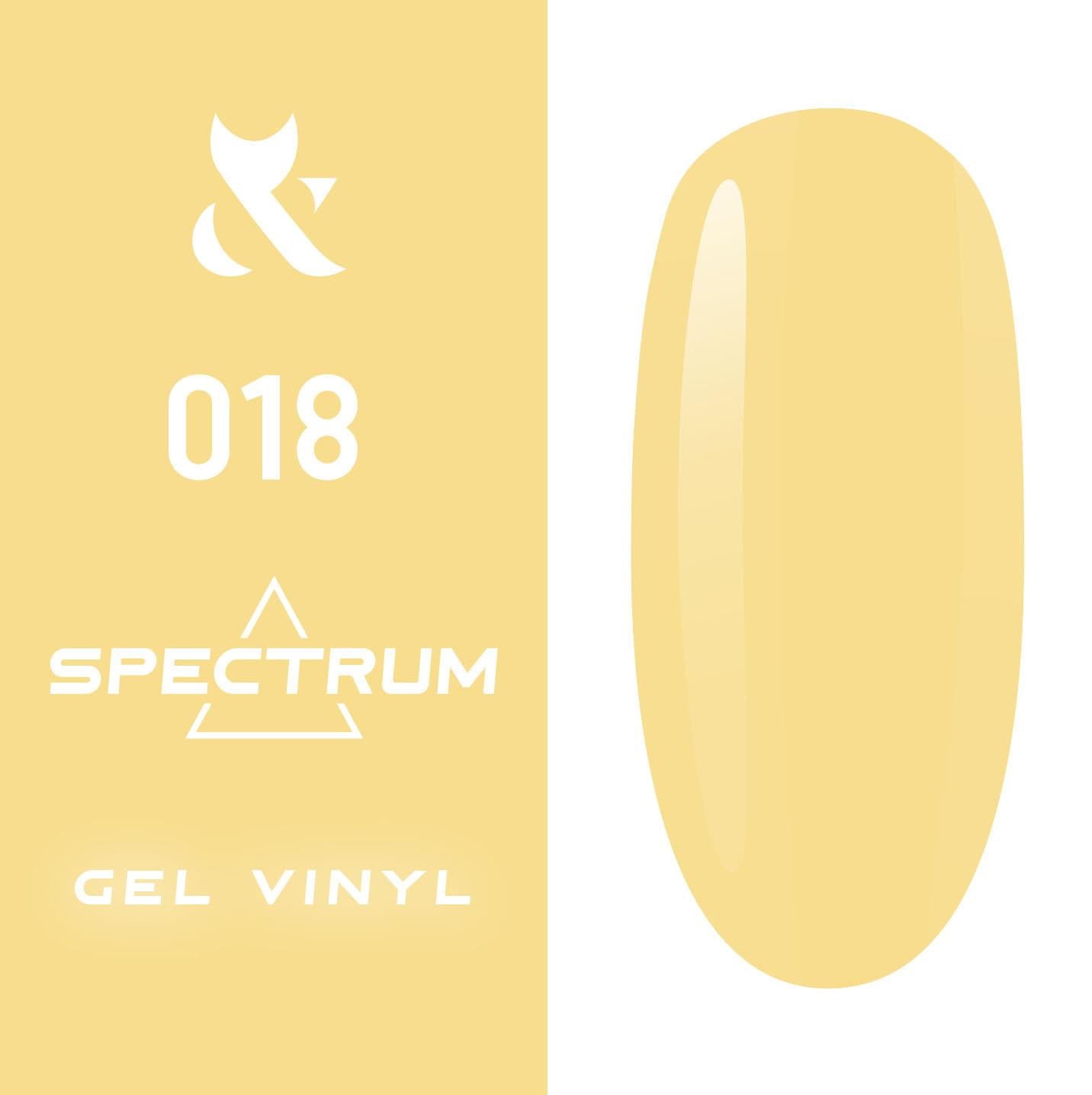 Fox Spectrum 018 Lakier Hybrydowy 7ml Żelowy 7-Free Trwały Manicure