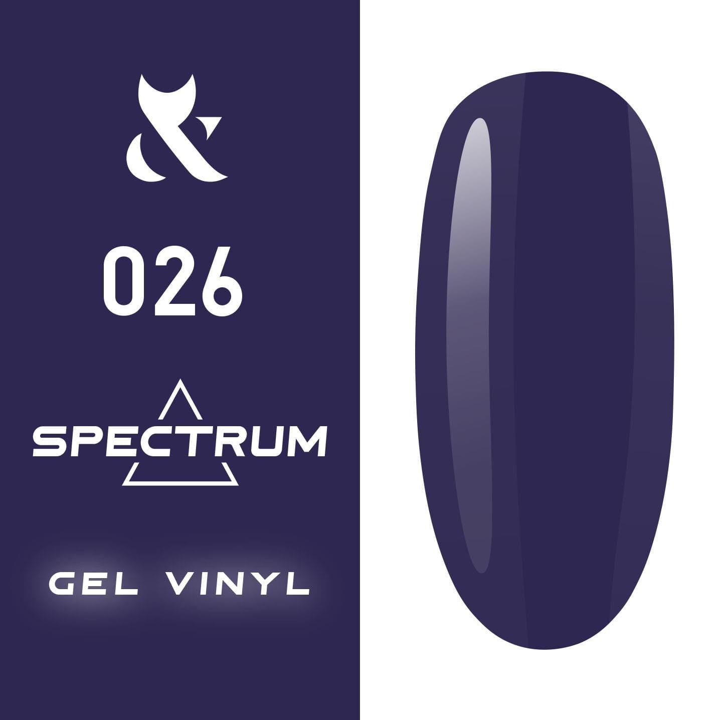 FOX Spectrum 026 Lakier Hybrydowy 7ml - Trwały, Intensywny Kolor 7-Free