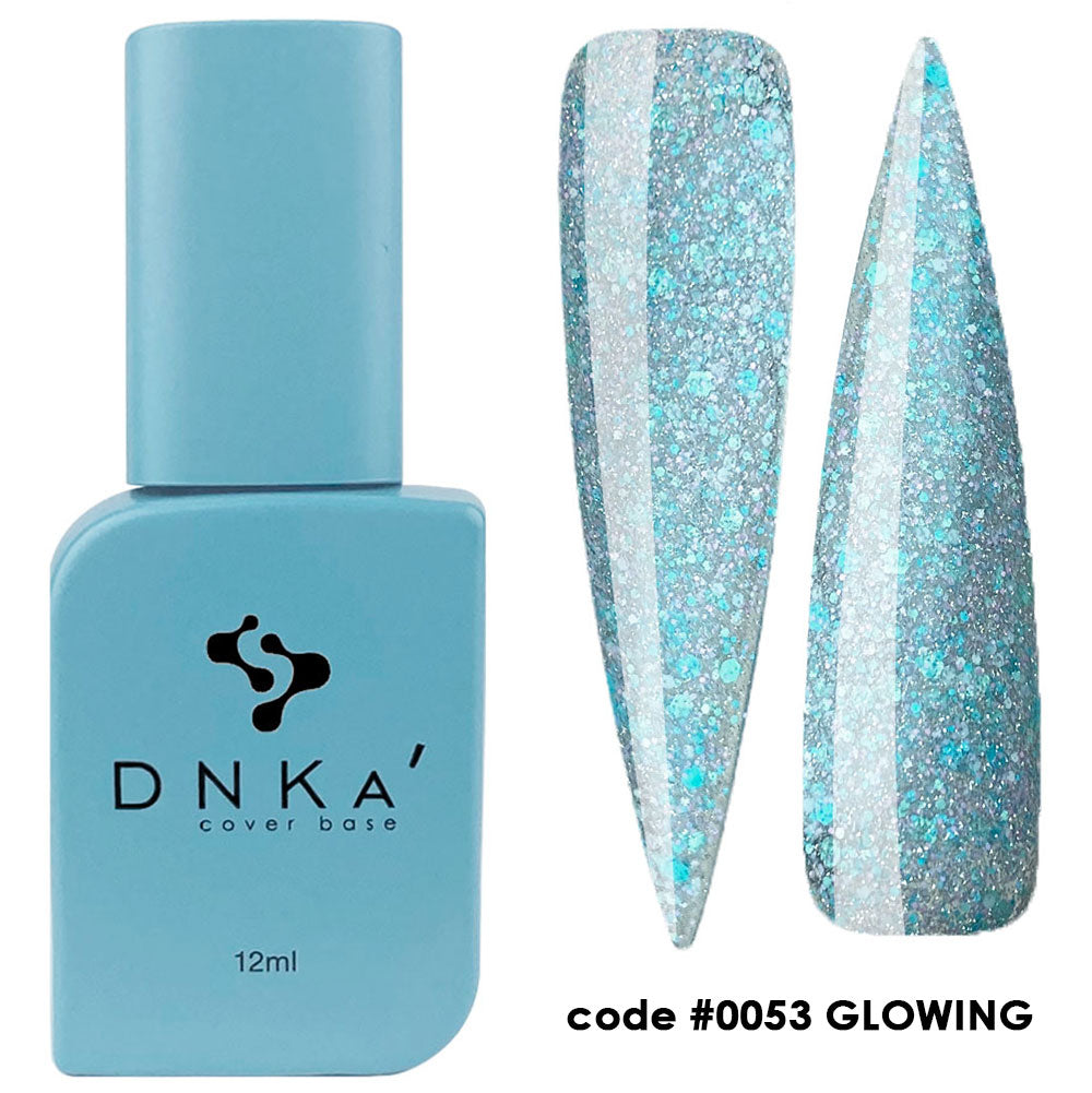 DNKa Rubber Base French Cover #0053 Glowing 12ml Baza Hybrydowa