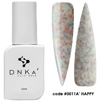 DNKa Rubber Base French Cover #0011A Hapy 12ml - Baza hybrydowa kamuflująca