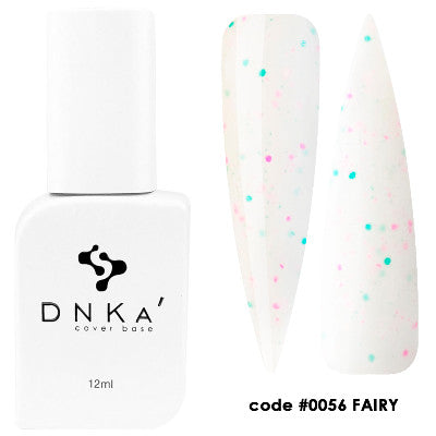 DNKa Rubber Base French Cover 12ml #0056 Fairy - Baza Hybrydowa Kamuflująca