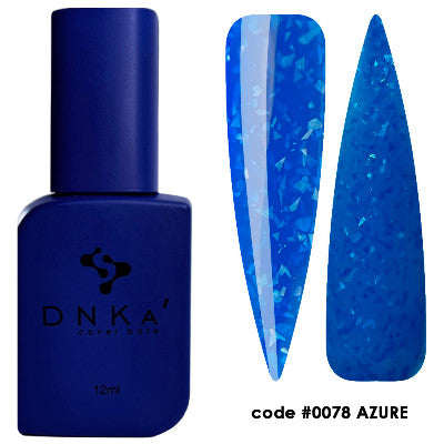 DNKa Rubber Base French Cover 12ml #0078 Azure - Baza Hybrydowa Kamuflująca