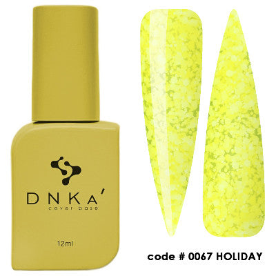DNKa Rubber Base French Cover Holiday #0067 12ml baza hybrydowa kamuflująca