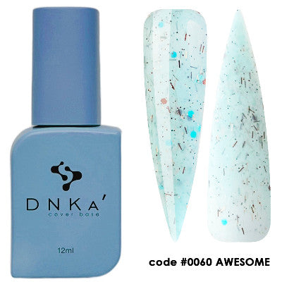 DNKa Rubber Base French Cover 12ml #0060 Awesome - Baza Hybrydowa